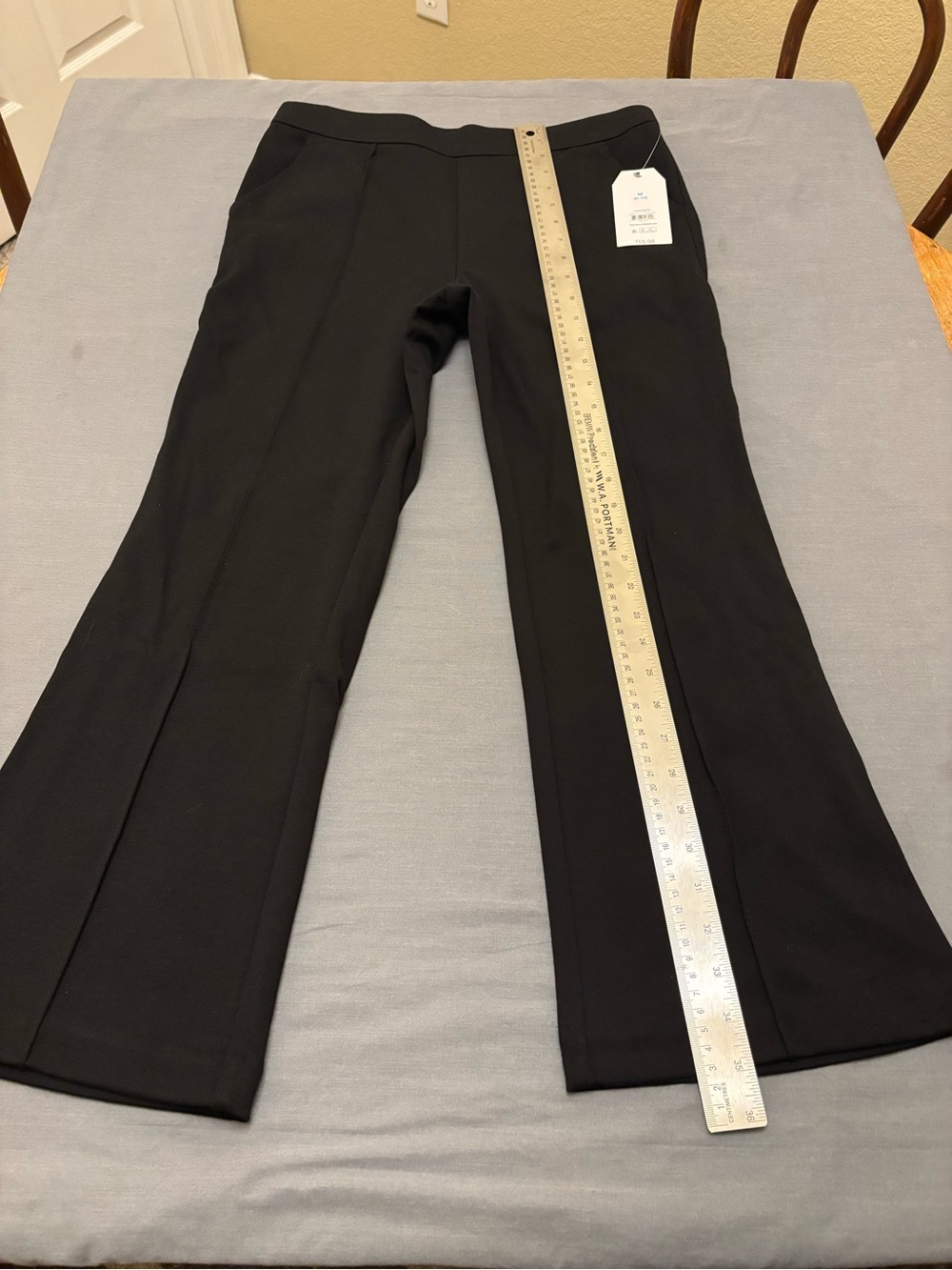 NWT Time and Tru Black Stretch Kick Flare Pants Women’s 8/10